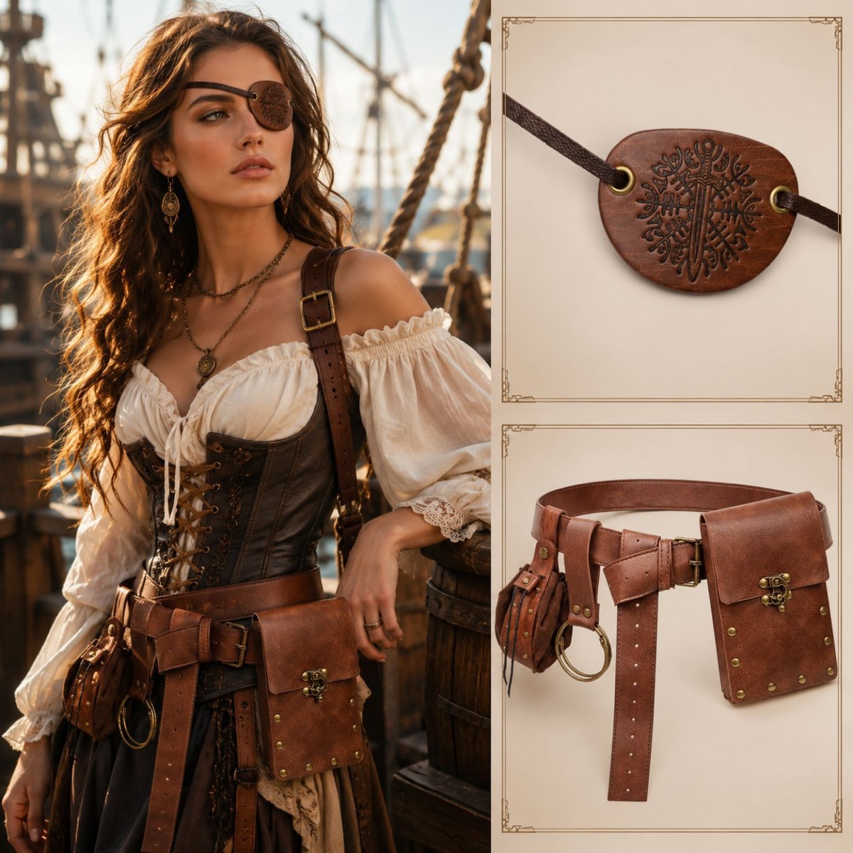 Medieval Retro Belts, Pouches, - Costumes review and price
