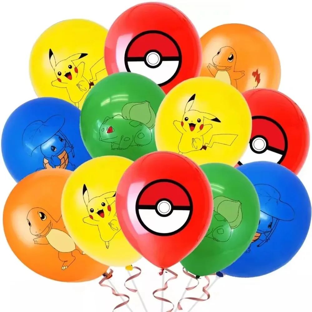 10Pcs Pokémon Printed Latex Ba - Party Supplies review and price