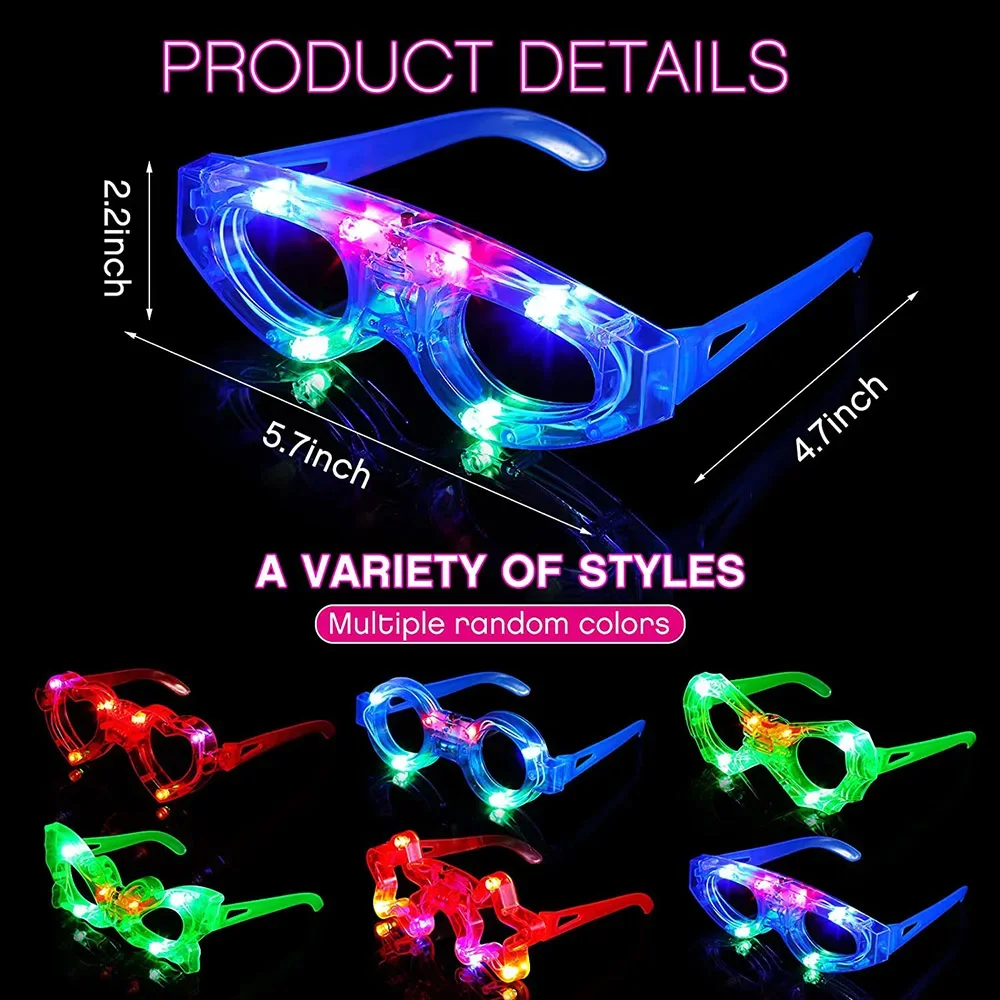 LED Glasse Neon Glow In The Da - Glow In The Dark Party Glasses review and price