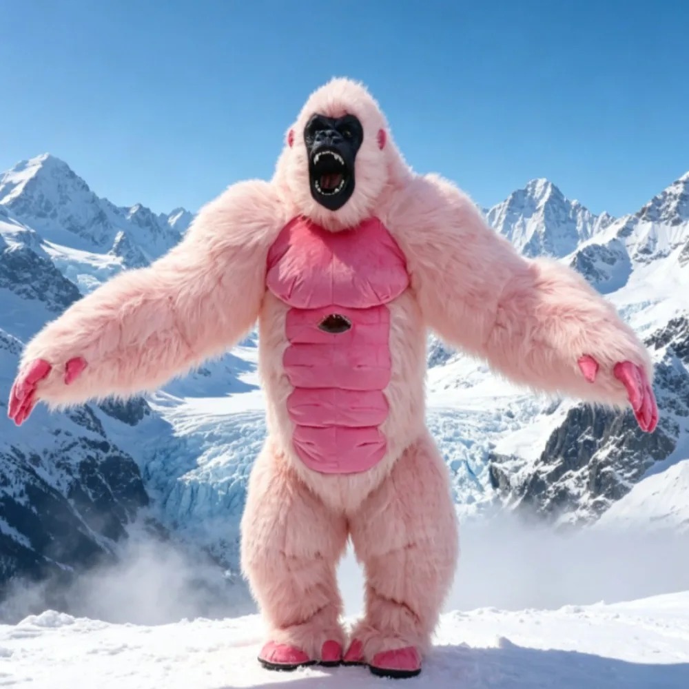 Inflatable Colorful Gorilla Ma - Inflatable Dinosaur Costume Adult review and price