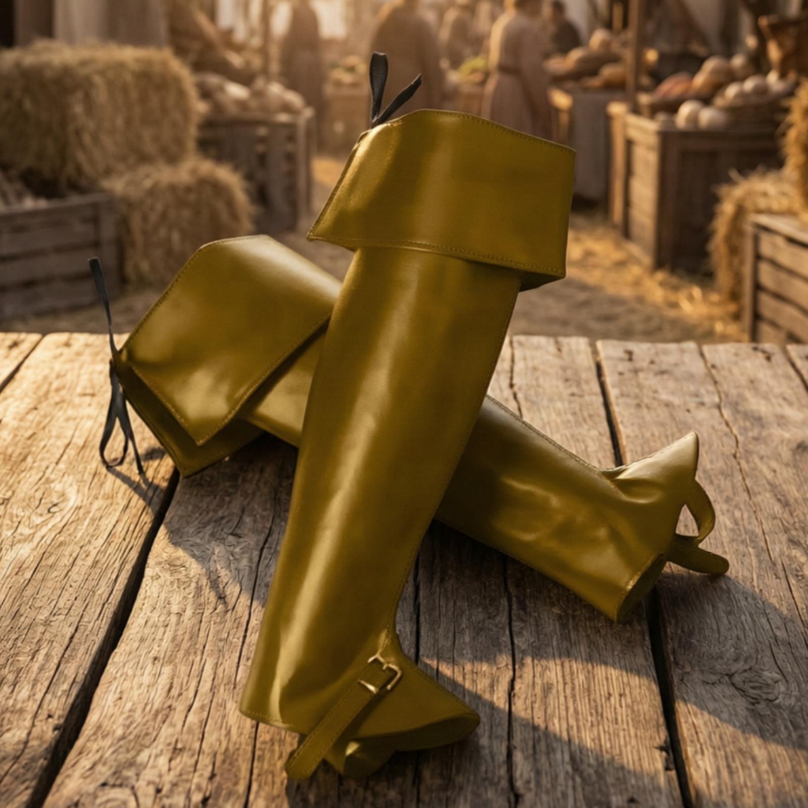 Adjustable Medieval Shin Guard - Costumes review and price