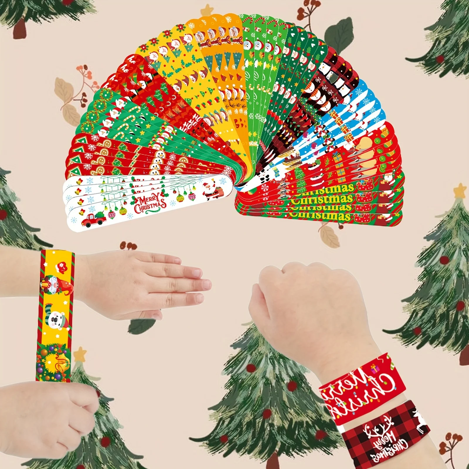 Christmas Slap Bracelets Chris - Party Supplies review and price