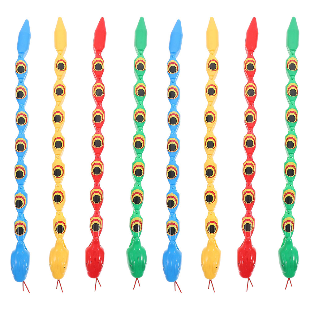 8Pcs Wiggly Jointed Snake Toys - Prank Toys review and price