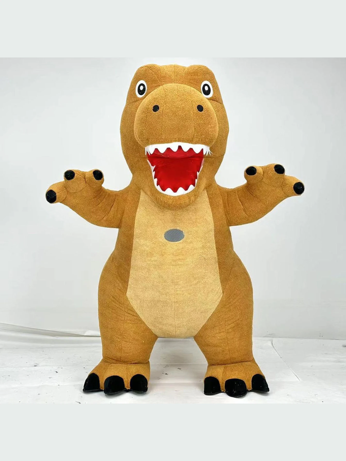 Inflatable Yellow Dinosaur Mas - Inflatable Dinosaur Costume Adult review and price